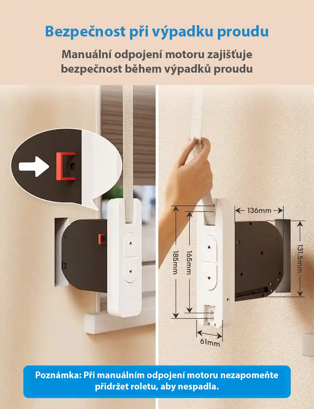 Bezpečnost při výpadku proudu - Matter Smart Wi-Fi